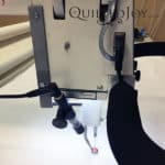 Spot On Laser Bracket for APQS longarm quilting machines with LED light panel for use with computerized systems