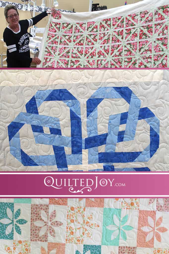 See how different one pantograph looks depending on what a quilt top looks like. Here are three quilts all using the Heart Fancy panto to different effect!