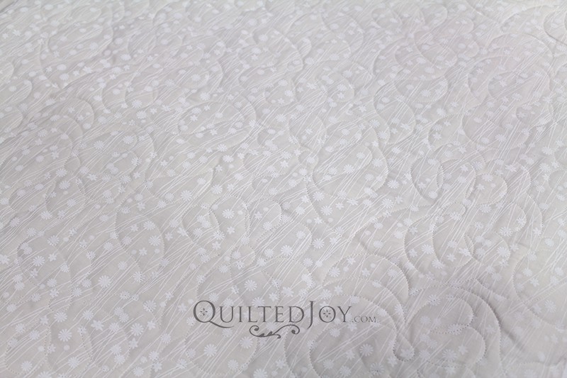 White/Tint Tone on Tone Floral 108" wide fabric for quilt backings
