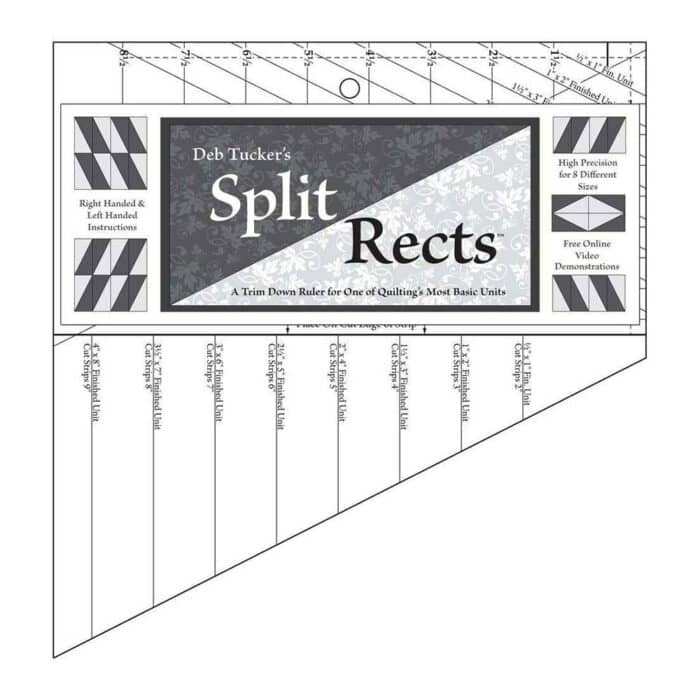 Split Rects Quilt ruler by Deb Tucker
