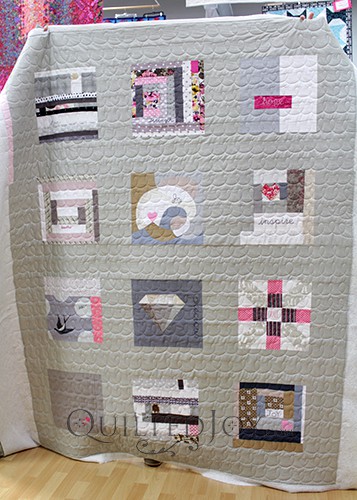 A collaborative quilt made for a friend battling cancer.