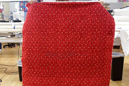 9813XW-88 American Dreams 108" Red Fabric with cream stars