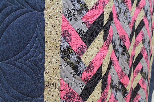 Beverly's French Braid Quilt, quilted by Angela Huffman of Quilted Joy