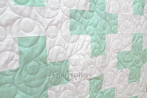 Lisa's Plus Sign Baby Quilt, quilted by Angela Huffman