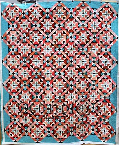 Pam's On Ringo Lake Quilt, quilted by Angela Huffman of Quilted Joy