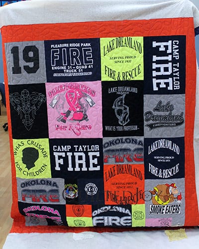 Firefighter Memorial Tshirt Quilt