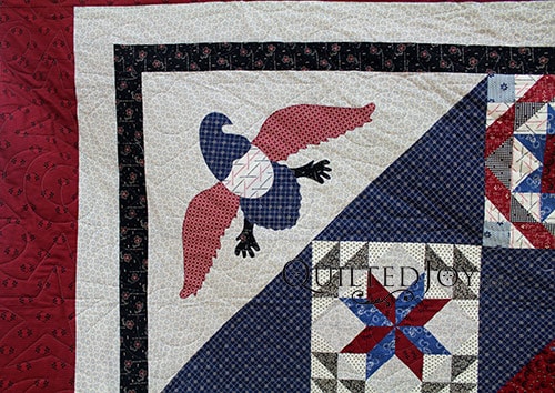 Bobby's Patriotic Sampler Quilt, longarm quilting by Angela Huffman