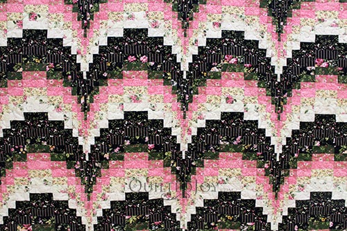 Kathleen's Bargello quilt, quilted by Angela Huffman of Quilted Joy