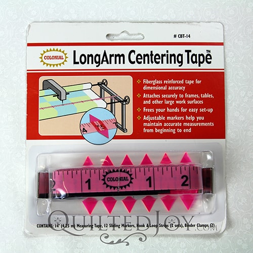Longarm Centering Tape