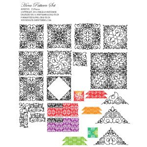 Hera 15 Piece Pattern Digital File Set