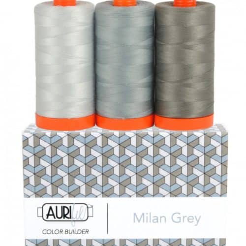 Aurifil Thread 50wt Cotton - Color Builder Set Milan Grey