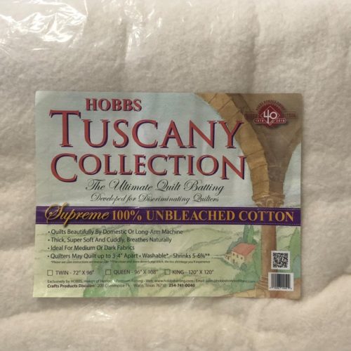 Hobbs Tuscany Supreme 100% Natural Cotton Batting
