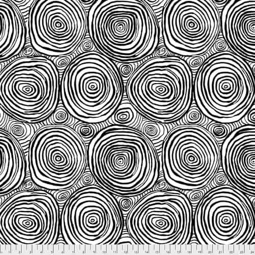 Onion Rings 108″ Quilt Back – Black Available at Quilted Joy