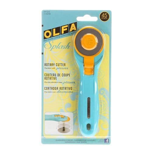 Olfa Splash Rotary Cutter, available at Quilted Joy