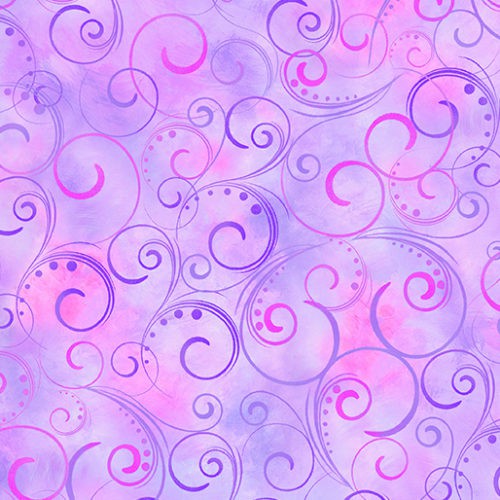 Swirling Splendor 108" Wide Back Lilac #9705W26B, available at Quilted Joy