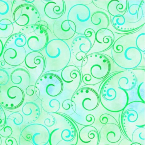 Swirling Splendor 108" Wide Back Mint #9705W42B, available at Quilted Joy