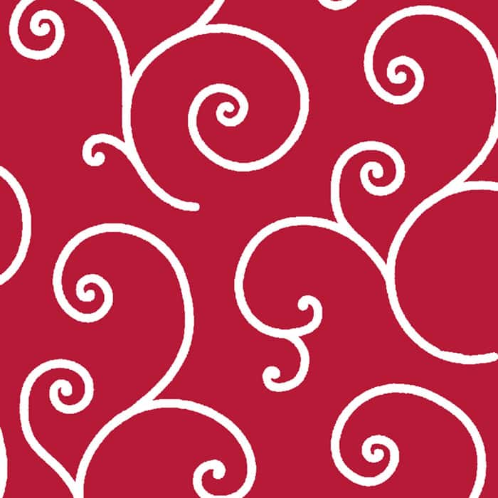 Kimberbell Scroll - Red 108" Wide Quilt Back Available at Quilted Joy