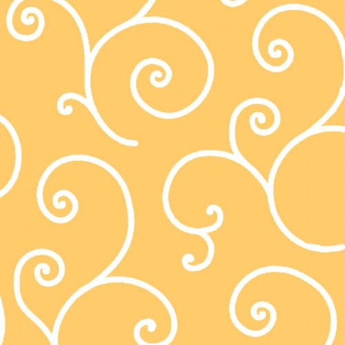 Kimberbell Scroll - Yellow 108" Wide Quilt Back Available at Quilted Joy