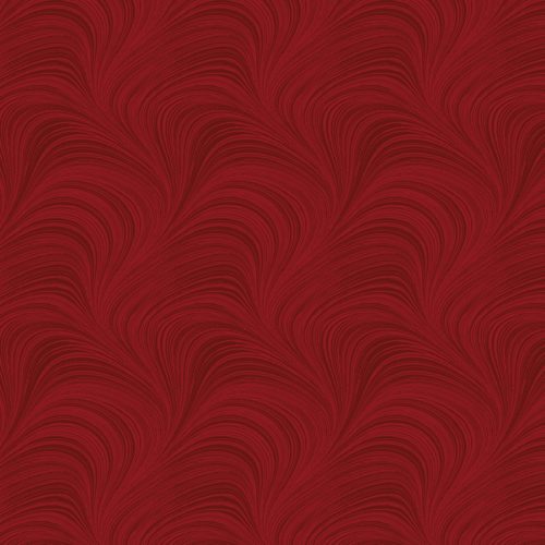 Image of Red Flannel Wave fabric