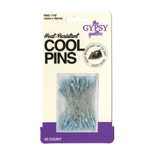 image of The Gypsy Quilter Cool Pins Bohemian Blue in packaging