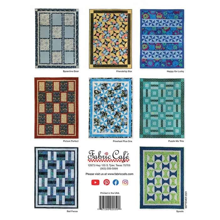 image of back cover of the book Quick 'N Easy 3-Yard Quilts