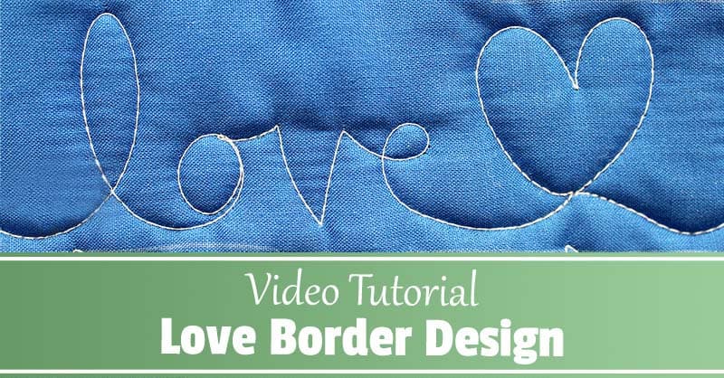 "Video Tutorial Love Border Design"