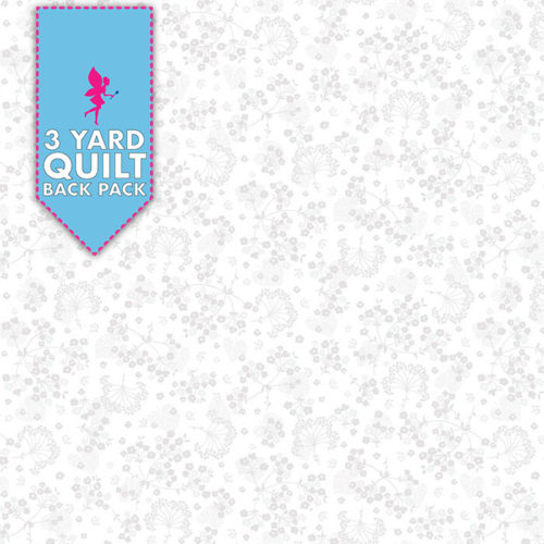 Image of Harmony - White 108" Wide 3 Yard Quilt Fabric Back Pack