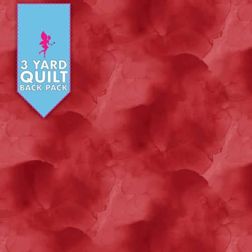 Image of Watercolor Texture Essential - Red 108" 3 Yard Quilt Fabric Back Pack