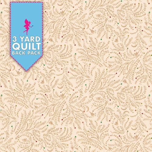 Parlor Pretties - Delicate Vine 108" Wide 3 Yard Quilt Fabric Back Pack