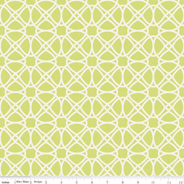 Mulberry Lane Garden Gate Loops in Lime Fabric