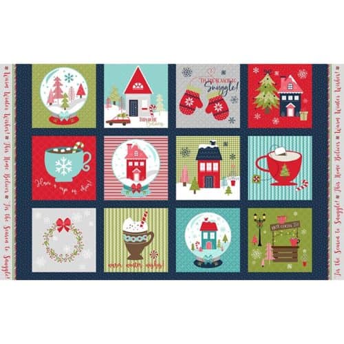 image of Cup Of Cheer 12 Days of Christmas Fabric Panel