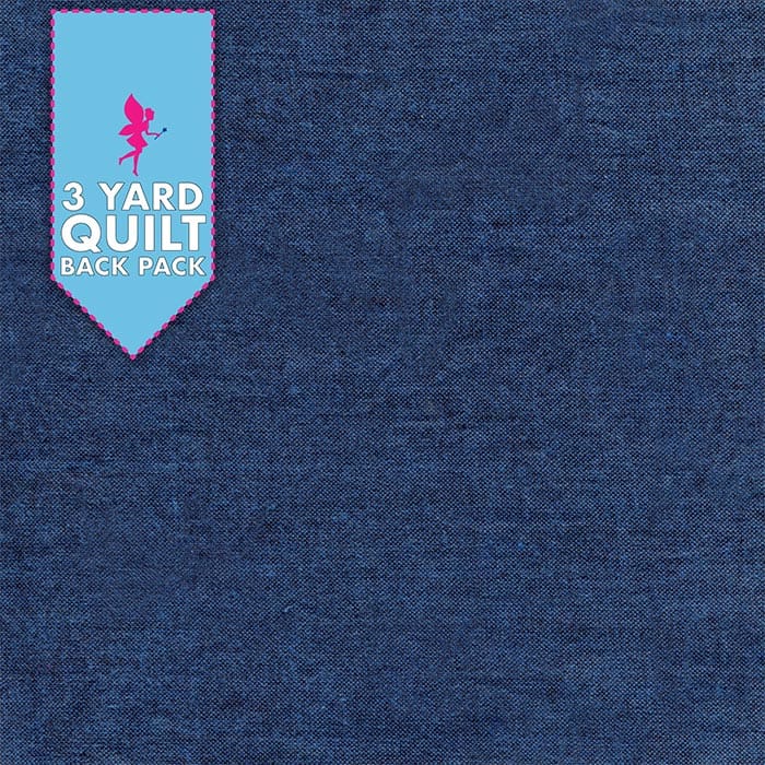 image of Peppered Cotton Ink 108" Wide 3 Yard Quilt Back Pack