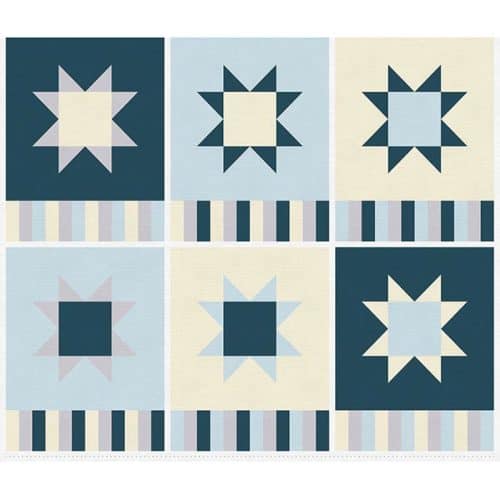image of Quilting Rockstar! Placemats in Blue Fabric Panel