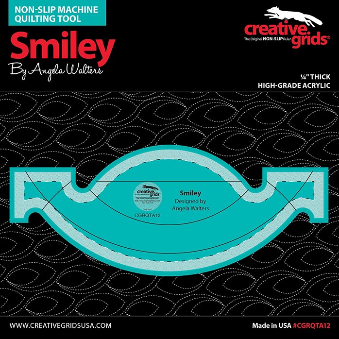image of Smiley Machine Quilting Ruler front packaging