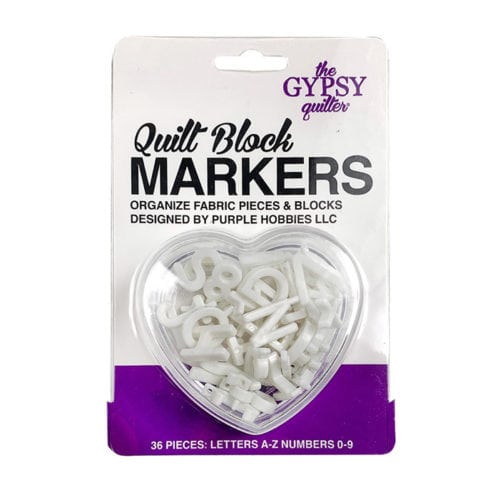 image of The Gypsy Quilter Quilt Block Markers With Case in packaging