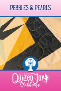 How to Quilt Pebbles & Pearls with rulers - Quilted Joy Clubhouse