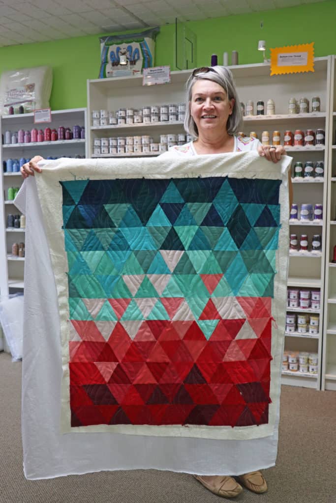 Triangle Grid Design with Denise's Quilt