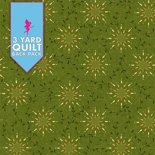 Prairie Vine - Green 108" Wide 3 Yard Quilt Back Pack available at Quilted Joy