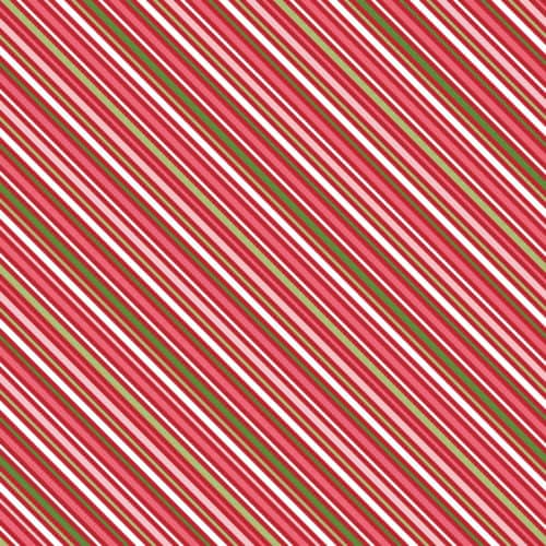 Kimberbell Cup Of Cheer - Peppermint Stripe Red/Green Fabric Yardage