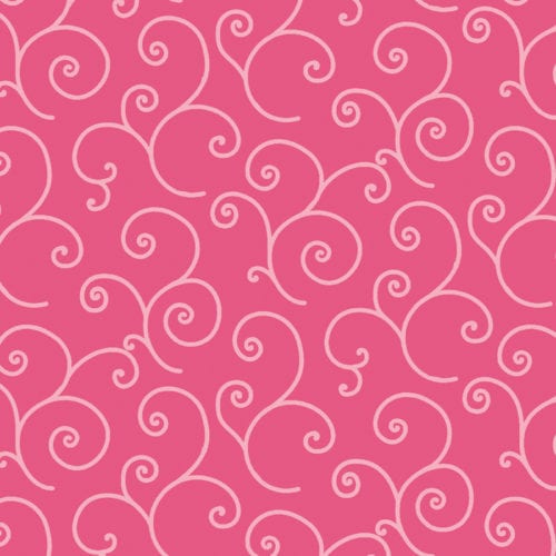 Kimberbell Basics - Scroll Pink Fabric Yardage