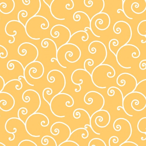 Kimberbell Basics - Scroll Yellow Fabric Yardage