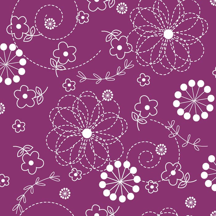 Kimberbell Basics - Doodles Violet Fabric Yardage