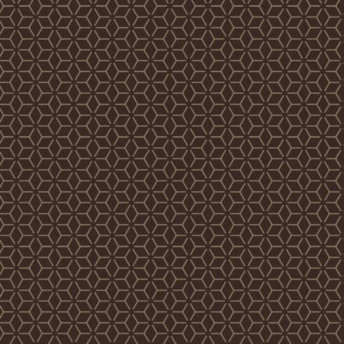 Kimberbell Basics - Connected Stars Brown Fabric Yardage