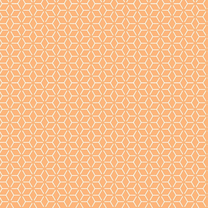 Kimberbell Basics - Connected Stars Orange Fabric Yardage