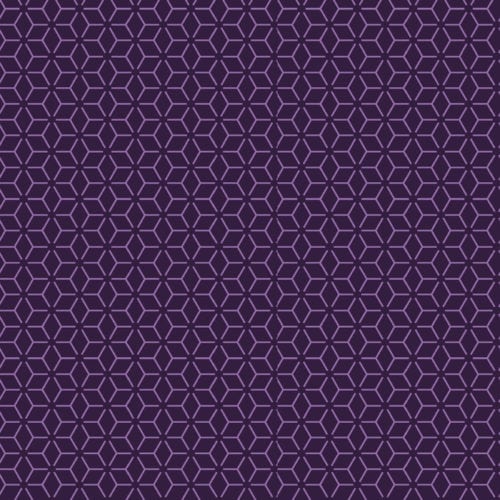 Kimberbell Basics - Connected Stars Purple Fabric Yardage