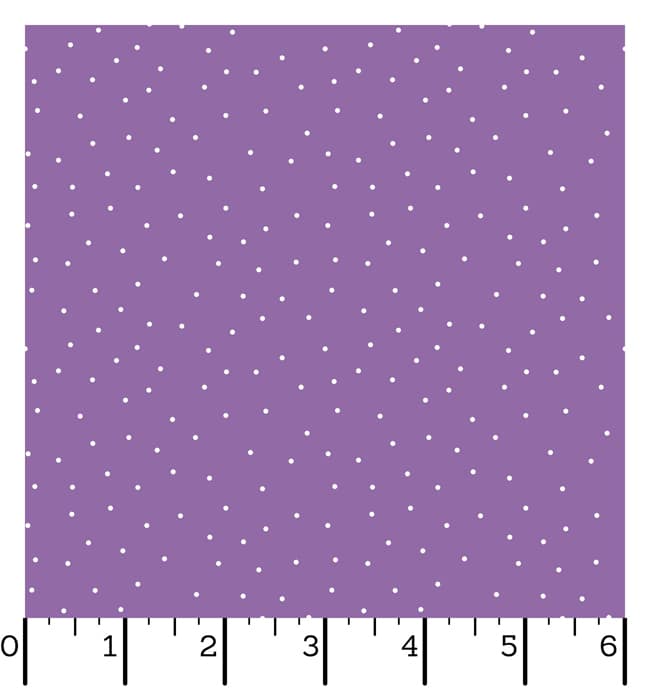 Ruler Kimberbell Basics Tiny Dots Purple Fabric Yardage