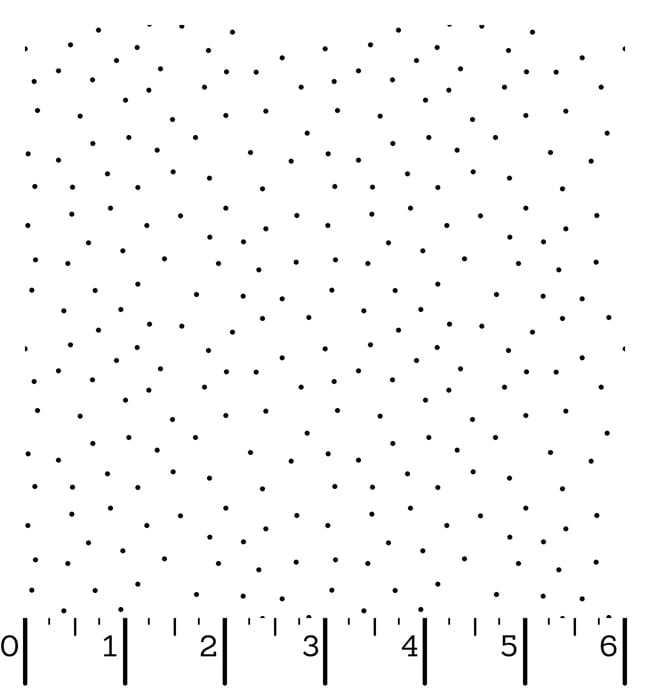 Ruler Kimberbell Basics Tiny Dots White on White Fabric Yardage
