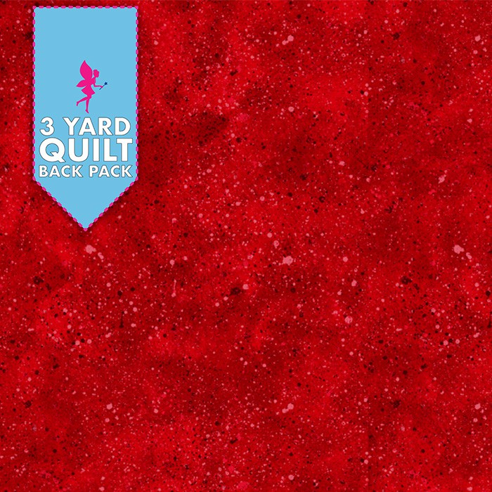 Photo of wilmington quilt backing fabric Splatter Texture Red 3 Yard back pack