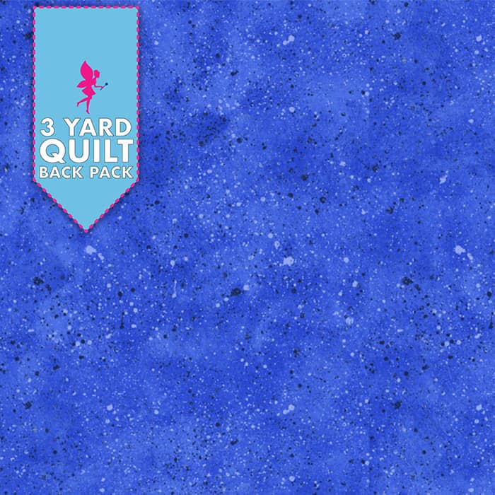 Photo of Wilmington Prints Splatter Texture Blue Quilt Fabric 3 yard back pack