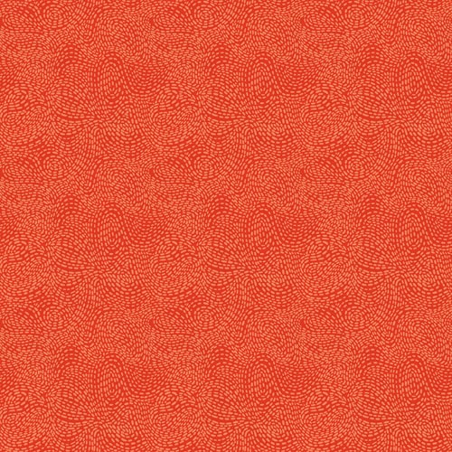 Waved Orange Fabric Yardage